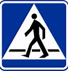 znak przejście dla pieszych