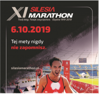 plakat Silesia Maraton, sportowiec